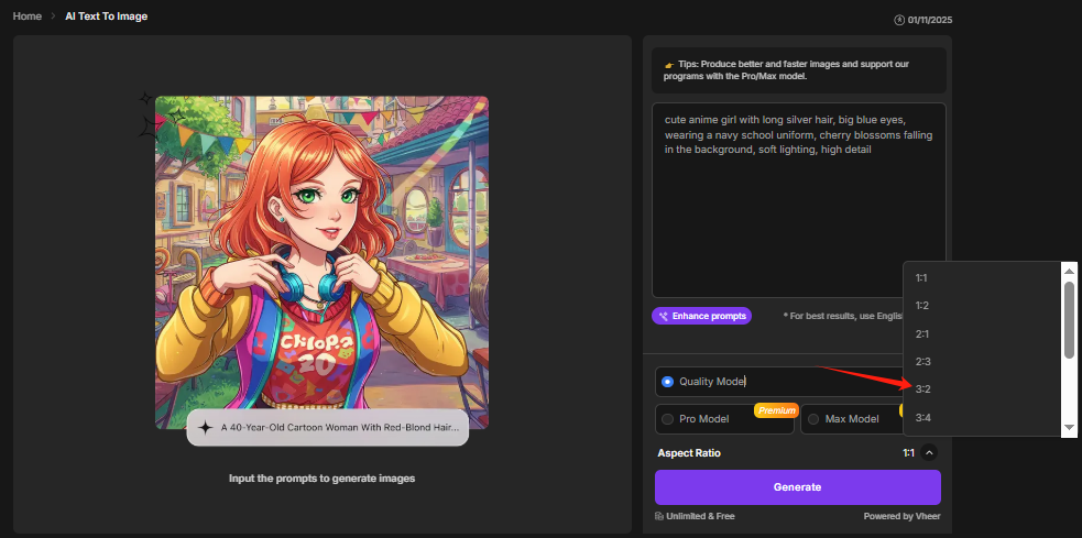 Free Unlimited AI Image Generator (No Login) to Create Anime Characters