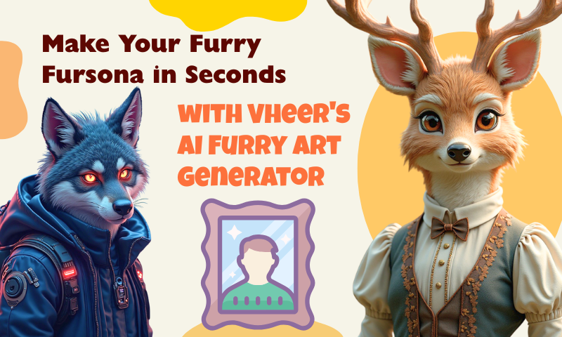 Make Your Furry Fursona in Seconds with Vheer's AI Furry Art Generator